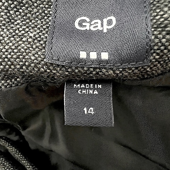 Gap A-Line Black and Grey Skirt - Size 14 - Picture 3 of 4